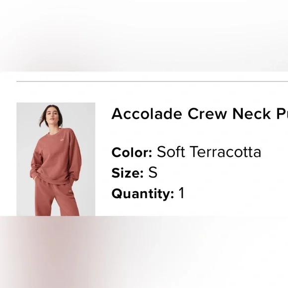 ALO Yoga soft terracotta crewneck - Picture 4 of 4